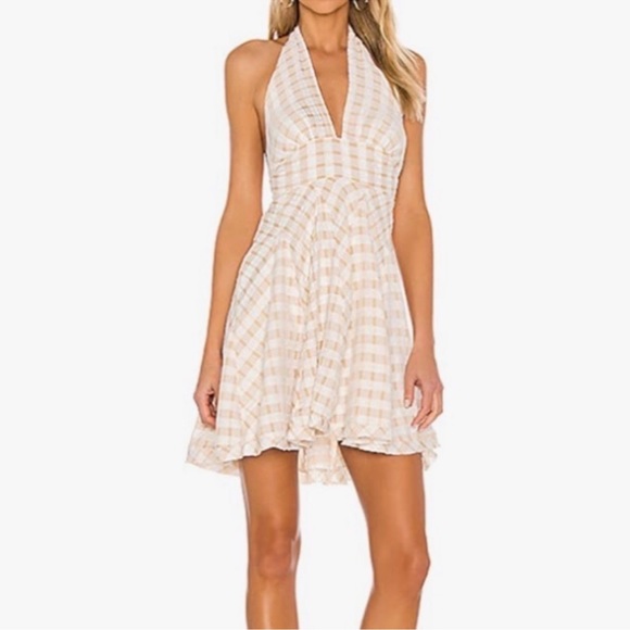 Free People Gingham Halter Dress - Picture 7 of 10